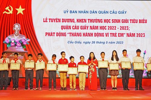 Quận Cầu Giấy tiếp tục dẫn đầu Thủ đô về giáo dục mũi nhọn