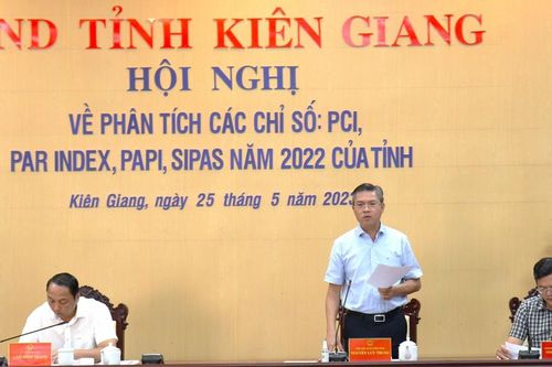 Các chỉ số PCI, PAR INDEX, PAPI, SIPAS của Kiên Giang được cải thiện