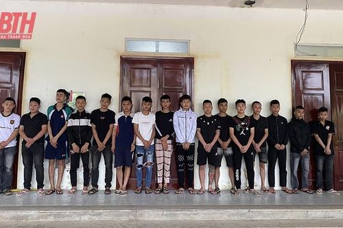 Công an huyện Vĩnh Lộc khởi tố 11 đối tượng gây rối trật tự công cộng