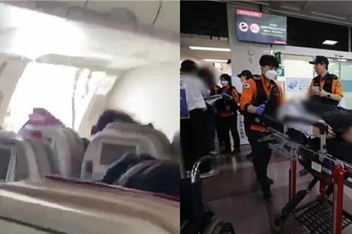 Hãi hùng khoảnh khắc cửa máy bay Hàn Quốc mở toang giữa không trung