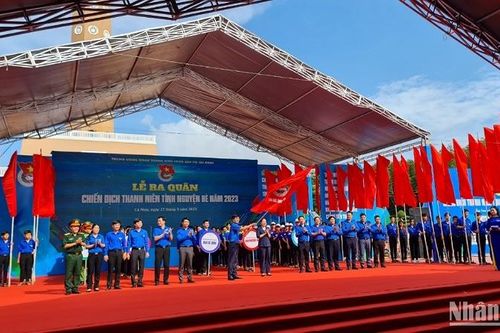 Sôi nổi Chiến dịch Thanh niên tình nguyện hè 2023 tại Cà Mau