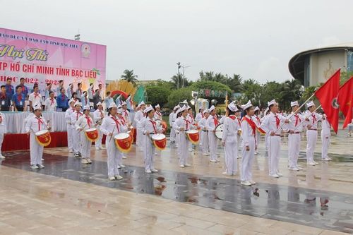 Sôi nổi Hội thi 'Nghi thức Đội TNTP Hồ Chí Minh' tỉnh Bạc Liêu