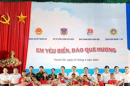 Cảnh sát biển bồi đắp, lan tỏa tình yêu biển, đảo quê hương cho thế hệ trẻ huyện Thanh Hà