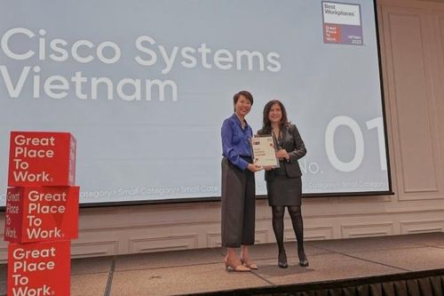 Cisco đứng thứ nhất xếp hạng nơi làm việc tốt nhất Việt Nam 2023