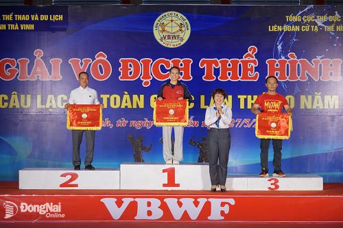 Đồng Nai xếp hạng nhì Giải vô địch thể hình các CLB toàn quốc 2023