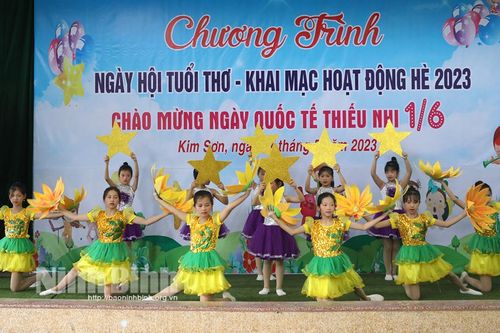 Kim Sơn tổ chức chương trình 'Ngày hội tuổi thơ' - khai mạc các hoạt động hè 2023