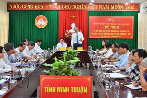 Ninh Thuận: Nâng cao vai trò lãnh đạo chi bộ đối với Ban công tác Mặt trận thôn, khu phố giai đoạn 2023 – 2027