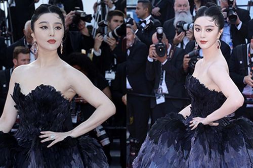Phạm Băng Băng hóa 'thiên nga đen' ở thảm đỏ bế mạc Cannes