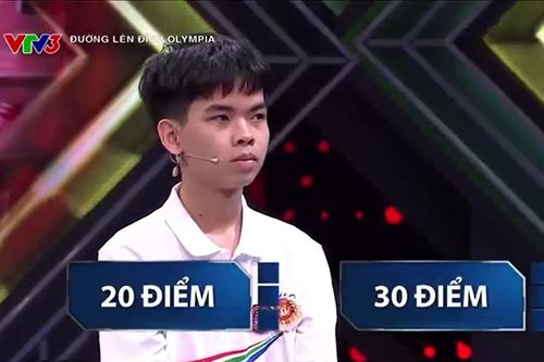 Nam sinh Hà Tĩnh dừng chân tại cuộc thi tháng 'Đường lên đỉnh Olympia'
