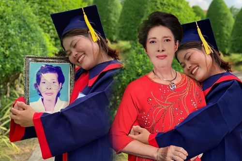 Ôm di ảnh mẹ trong ngày tốt nghiệp và bày tỏ mong muốn, cô gái nhận được 'món quà' bất ngờ từ dân mạng