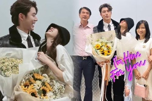 Baifern Pimchanok và Nine Naphat khoe khoảnh khắc hạnh phúc cùng gia đình hai bên