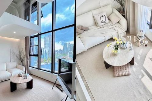 Không gian hiện đại bên trong căn hộ gác mái 37m2
