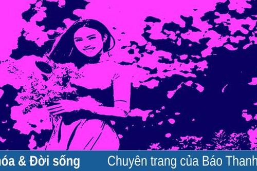 Sân trường chợt tím bằng lăng