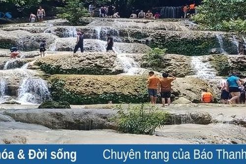 Thác Mây đã có nước phục vụ du khách