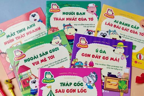 Hai bộ sách về 'sói Wolfoo' giúp trẻ rèn luyện EQ, IQ