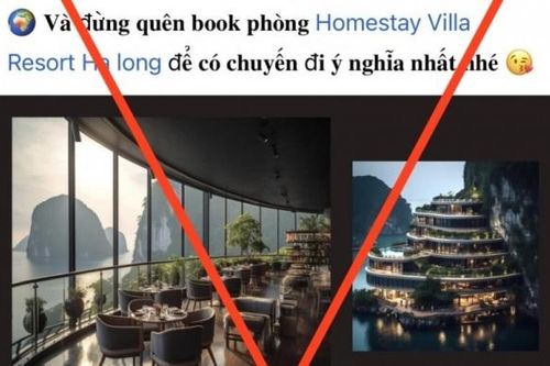 Người đưa ảnh giả về khách sạn giữa vịnh Hạ Long có thể bị phạt đến 30 triệu đồng