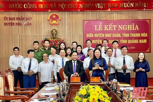 Lễ kết nghĩa giữa huyện Như Xuân, tỉnh Thanh Hóa và huyện Tây Giang, tỉnh Quảng Nam