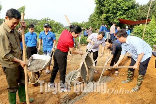 Trên 100 cán bộ, đoàn viên, thanh niên tham gia Chiến dịch Thanh niên tình nguyện hè năm 2023