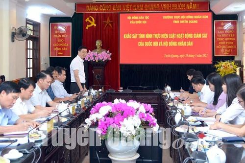 Khảo sát thực hiện Luật Hoạt động giám sát của Quốc hội và HĐND
