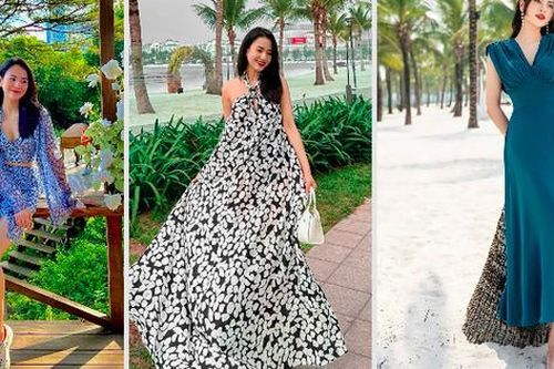 Mê mệt tủ đồ hè của 'bạn gái' Lãnh Thanh: váy maxi điệu đà đi biển 'chuẩn bài'