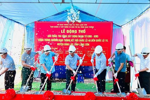 Lạng Sơn động thổ dự án giao thông nối với tỉnh Quảng Ninh