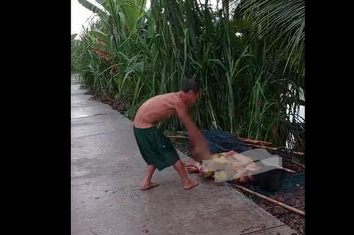 Xác minh clip chồng đánh vợ dã man giữa đường
