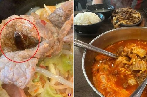 Cô gái phát hiện điều tồi tệ trong bát canh ở trung tâm thương mại