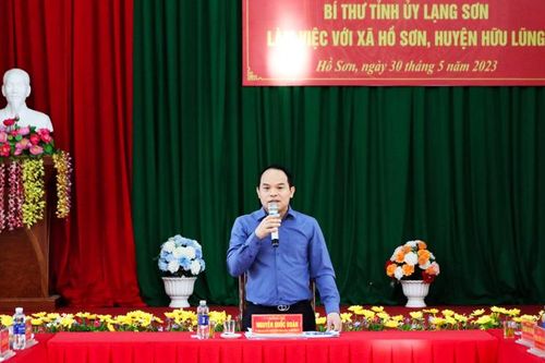 Đồng chí Bí thư Tỉnh ủy làm việc tại Hữu Lũng: Các cấp ủy cần sâu sát cơ sở, kịp thời nắm bắt, xử lý các vấn đề phát sinh