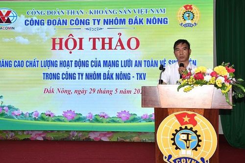 Công ty Nhôm Đắk Nông nâng cao chất lượng mạng lưới An toàn vệ sinh viên