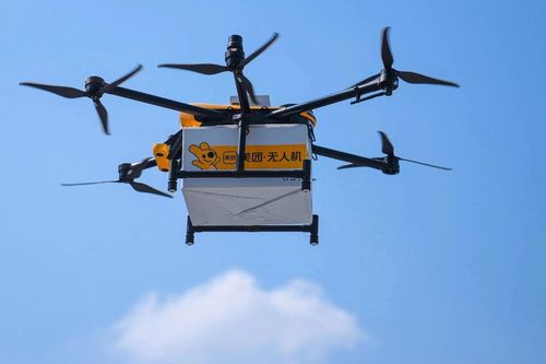Giao trà sữa bằng drone ở Trung Quốc