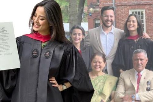 Cựu hoa hậu Nepal rạng rỡ ngày tốt nghiệp đại học Harvard
