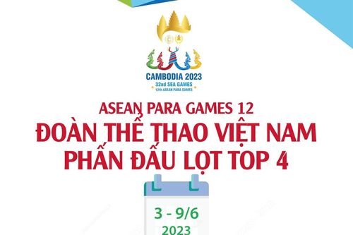 ASEAN Para Games 12: Đoàn thể thao Việt Nam phấn đấu lọt Top 4