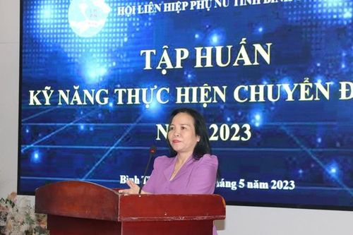 151 cán bộ Hội tỉnh Bình Thuận được Tập huấn kỹ năng thực hiện chuyển đổi số