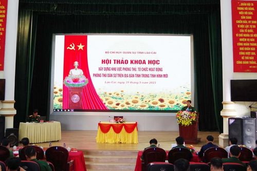 Bộ CHQS tỉnh tổ chức hội thảo khoa học xây dựng khu vực phòng thủ trong tình hình mới