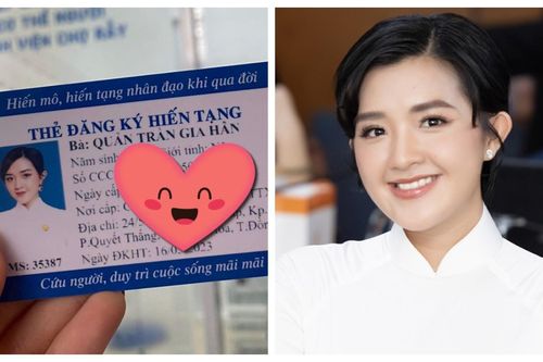Á hậu Quản Hân đăng ký hiến tạng cho y học dịp đón tuổi mới