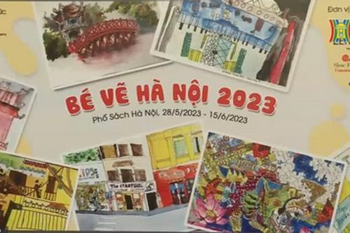 Triển lãm 'Bé vẽ Hà Nội' - Tình yêu cho từng góc phố