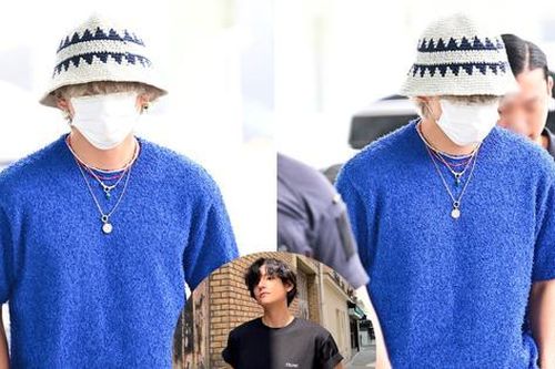 V (BTS) lộ diện màu tóc mới, thông tin ra nước ngoài đóng phim có phải sự thật?