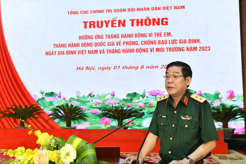 Tổng cục Chính trị Quân đội nhân dân Việt Nam hưởng ứng Tháng hành động vì trẻ em