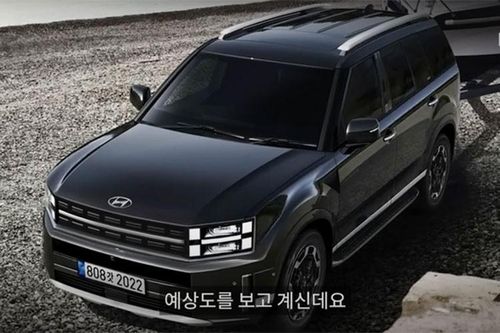 Hyundai SantaFe 2024 lại 'nhá hàng', thiết kế vuông vức như Land Rover