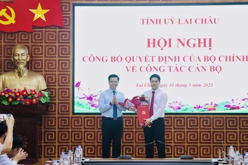 Ông Vũ Mạnh Hà được điều động làm Phó Bí thư Tỉnh ủy Lai Châu