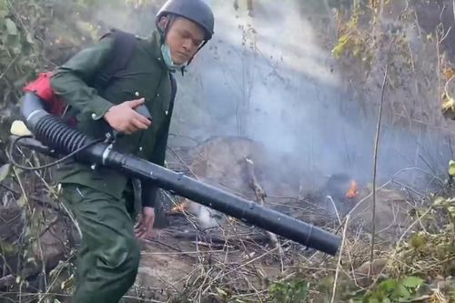 Huy động nhiều lực lượng tham gia chữa cháy rừng ở Hà Tĩnh