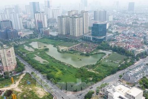 Toàn cảnh công viên hồ điều hòa nghìn tỷ ở Thủ đô bỏ hoang sau nhiều năm được khởi công