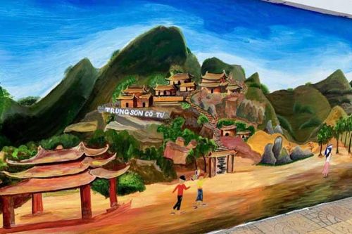 Rực rỡ con đường tranh bích họa tại Ninh Hải, Ninh Thuận