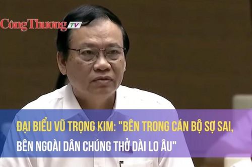 Đại biểu Vũ Trọng Kim nói về quan điểm cán bộ sợ sai, không dám làm, bỏ bê công việc