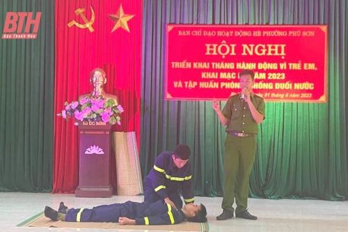 Tuyên truyền kỹ năng phòng, chống tai nạn đuối nước cho 200 trẻ em