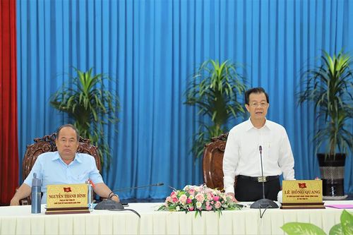 Thường trực Tỉnh ủy An Giang làm việc với Ban Cán sự Đảng UBND tỉnh về tình hình phát triển kinh tế - xã hội