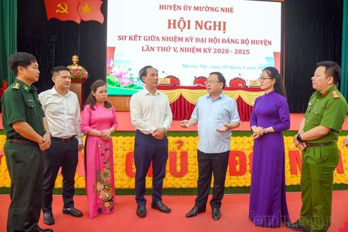 Huyện Mường Nhé sơ kết giữa nhiệm kỳ Đại hội Đảng bộ huyện lần thứ V