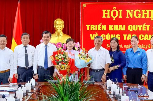 Phó trưởng ban Dân vận Tỉnh ủy Bùi Thị Bích Thủy được điều động làm Phó chủ tịch Liên đoàn Lao động tỉnh