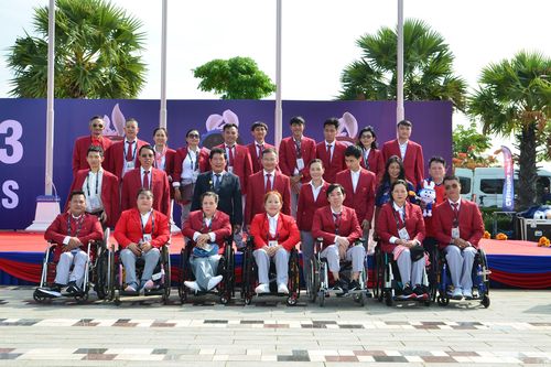 Lễ Thượng cờ các đoàn thể thao tham dự ASEAN Para Games 12