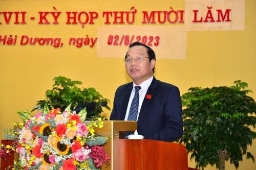 Hải Dương có tân Chủ tịch HĐND tỉnh khóa XVII